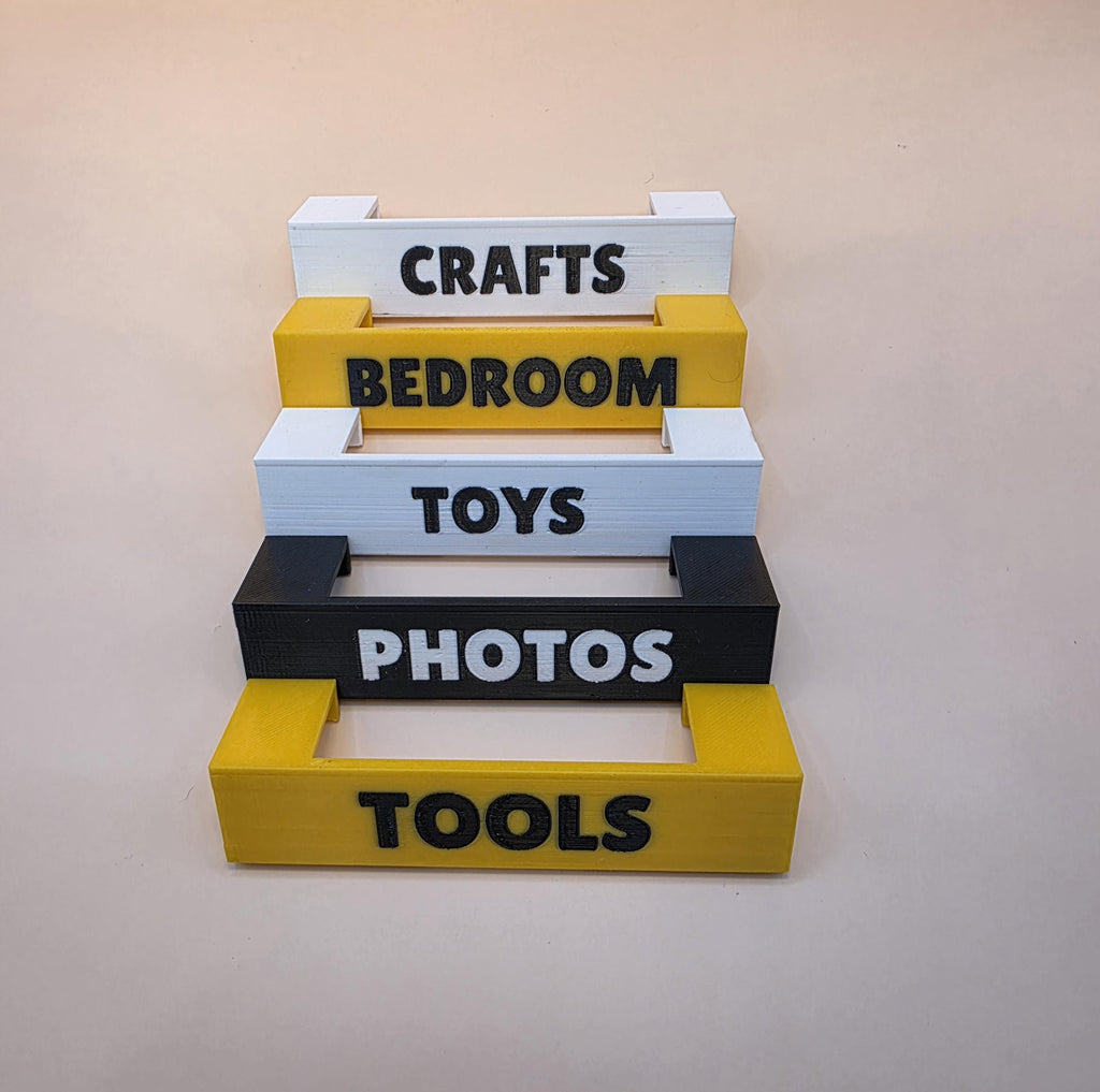Custom 6.5 qt. HDX Home Depot *Snap-on* Storage Tote Labels