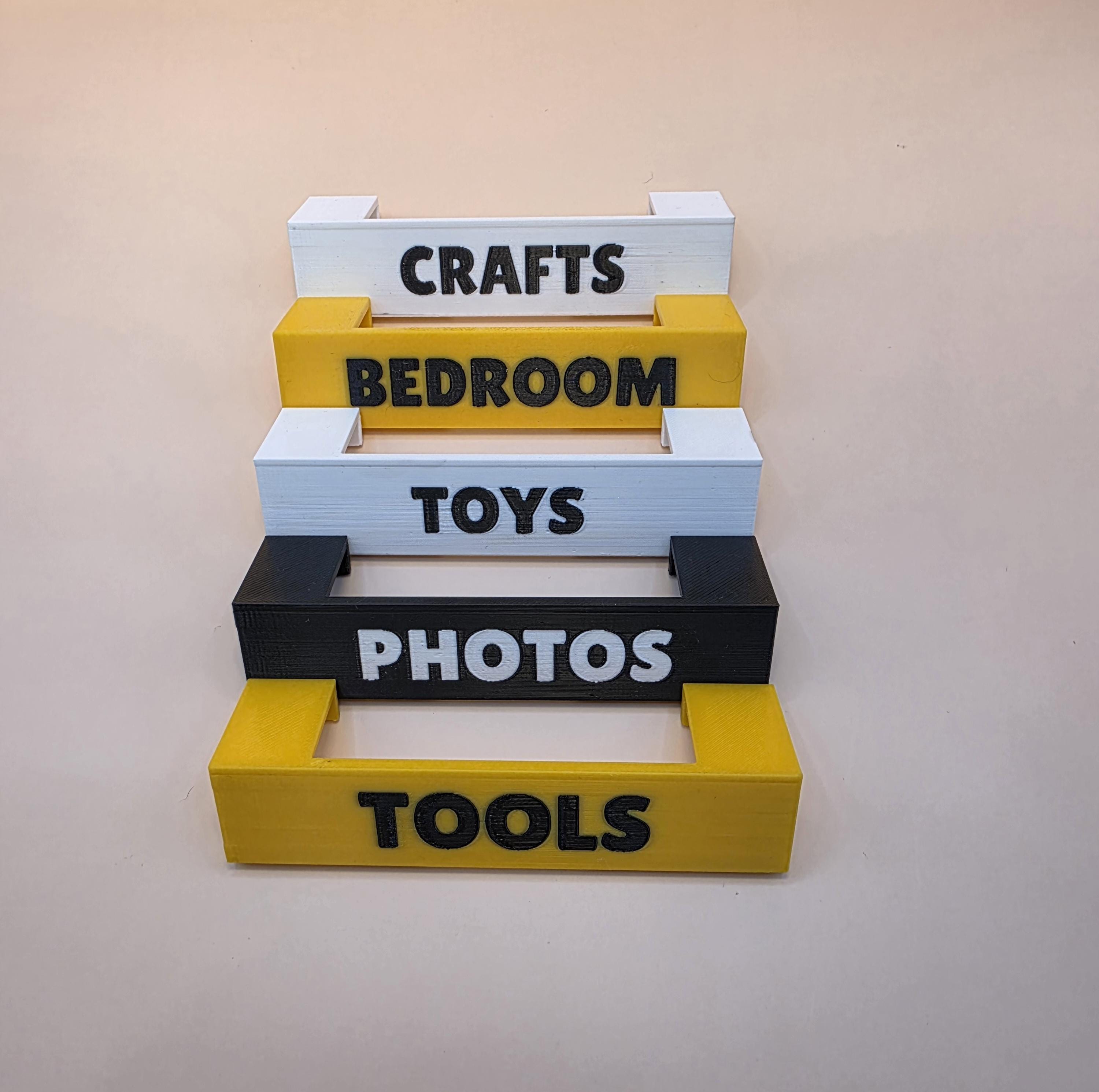 Custom 6.5 qt. HDX Home Depot *Snap-on* Storage Tote Labels