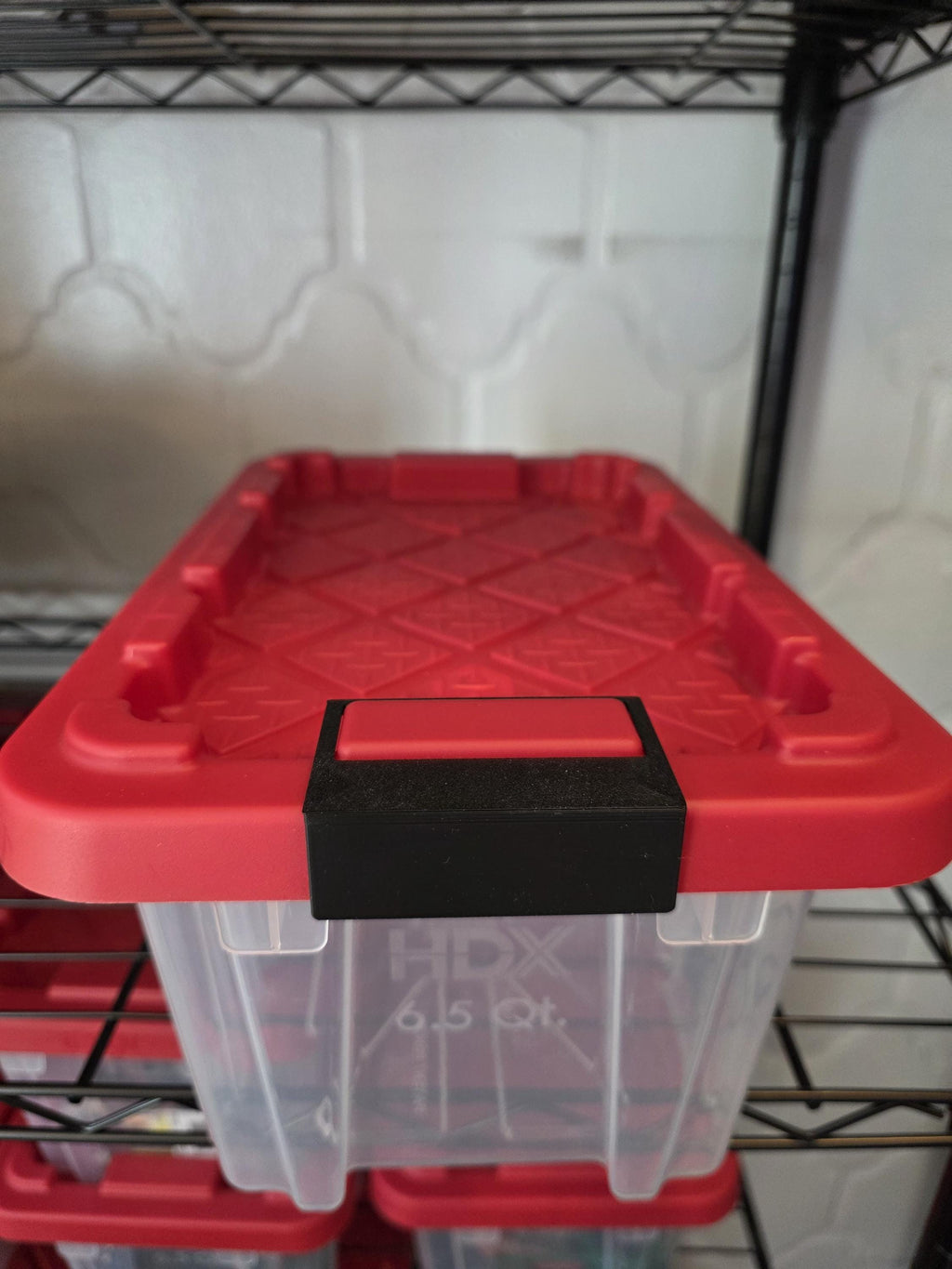 Home Depot HDX 6.5qt Tote Hang-on Label Tags